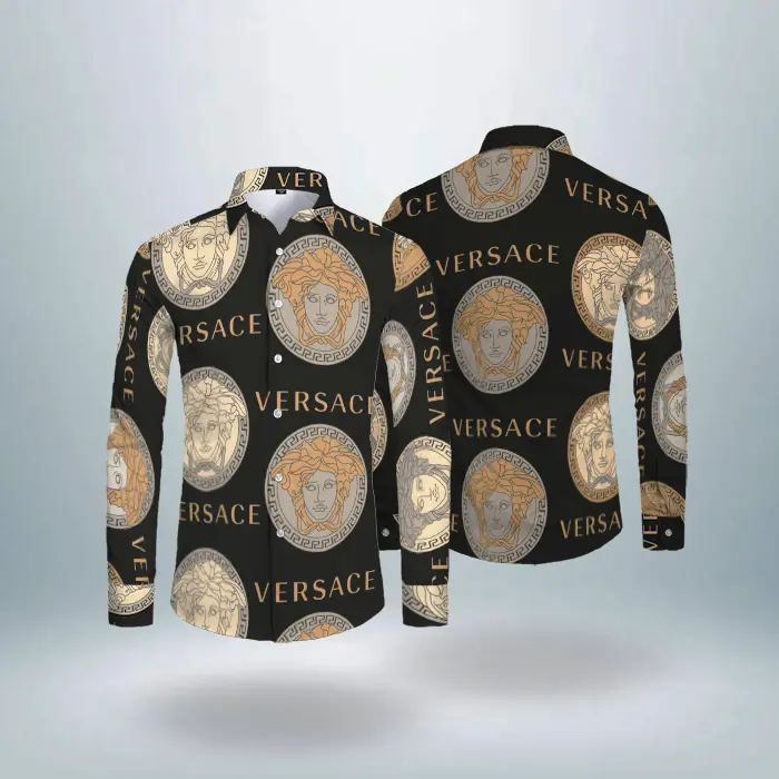 Luxury long sleeve shirt versace pattern hot gift - 6262